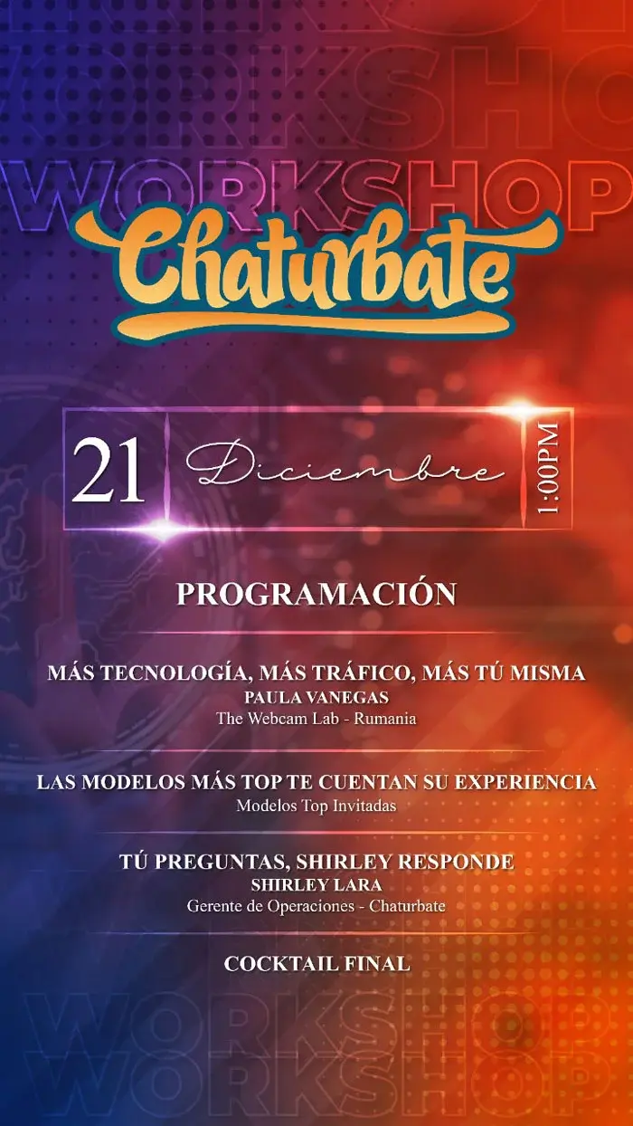 Conoce a Shirley Lara, gerente de Chaturbate: workshop en Cali