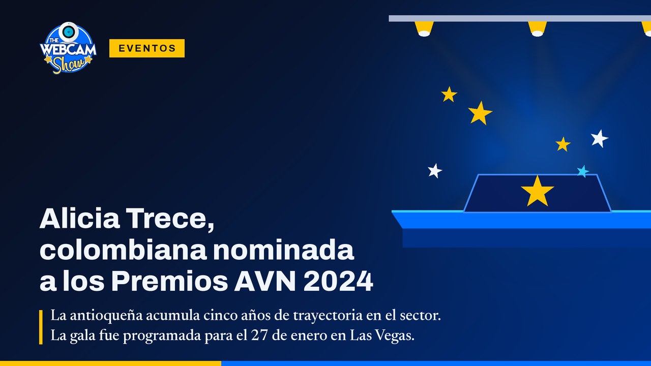 Alicia Trece, colombiana nominada a los Premios AVN 2024